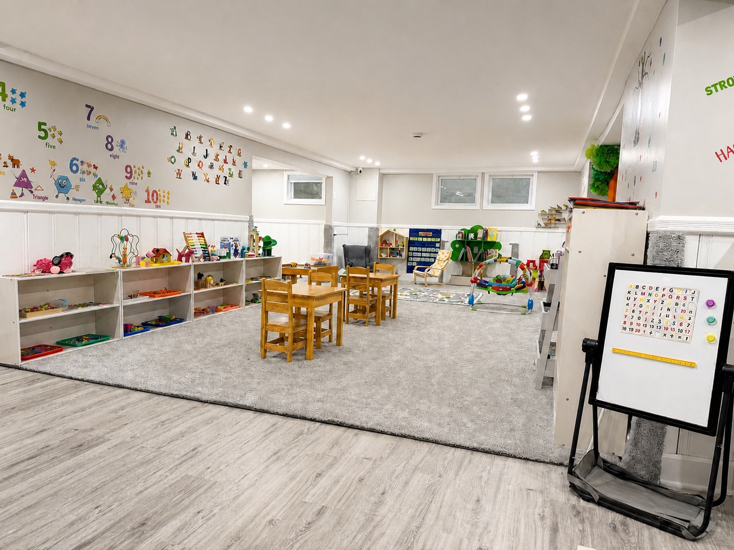 The real Bluebird Learning Nest activity room